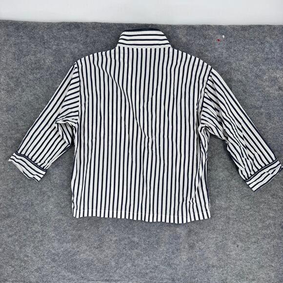 Sleepy Jones Pajama Set Medium Stripe Marina Pajama Set Navy Breton Stripe - Picture 4 of 9